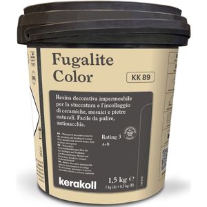 Kerakoll Fugalite Epoxy Voegmiddel KK89 - Kleur 89 Bruin - 1,5 kg Voegmortel voor Tegels & Natuursteen - Verkrijgbaar in 50 Kleuren - Greenbuild rating 4