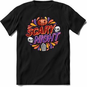 Halloween T-Shirt | Horror  Kleding Heren / Dames | Weerwolf , Monster , Vleermuis en Pompoen  Shirt |