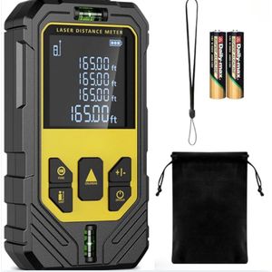 Laser Afstandsmeter - Laser Meter - Hoge Accuraatheid - Multifunctioneel - Automatische Uitschakelfunctie - Aanpasbare Meetreferentie - Waterdicht - Stofdicht