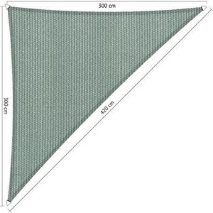 Shadow Comfort® Driehoek 90° schaduwdoek - UV Bestendig - Zonnedoek - 300 x 300 x 420 CM - Country Blue