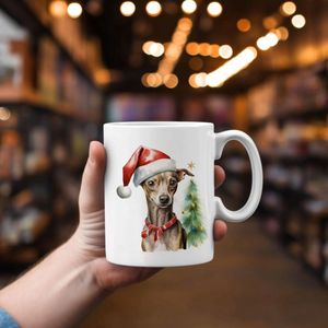 Mok Italiaanse Greyhound Beker cadeau voor haar of hem, kerst, verjaardag, honden liefhebber, zus, broer, vriendin, vriend, collega, moeder, vader, hond