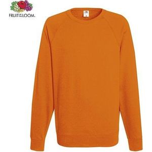 Fruit of the Loom sweater - ronde hals - maat S - heren - Kleur Orange