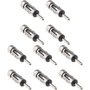 Mannelijke DIN naar Vrouwelijke ISO Auto Antenne Converter Connector Voertuig Auto Radio FM Antenne Universele Adapter Pack van 10