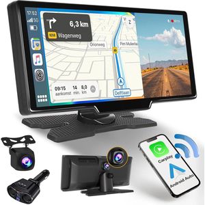 Draadloze Touchscreen Autoradio met Transmitter - Bluetooth Connectiviteit - MP3/WMA Ondersteuning - Eenvoudige Installatie