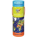 Crocodile Creek puzzel en poster Wereld - 200 stukjes