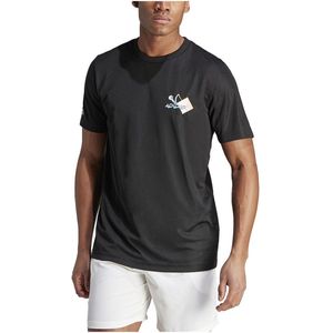 Adidas Court Sport Graphic T-shirt Met Korte Mouwen Zwart M Man
