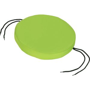 Tuinronde bistrostoel-zitkussen, bekleding voor tuininrichting buitenshuis, veilige banden om niet weg te glijden, waterafstotend, comfortabel, robuust, 33 cm, limoen