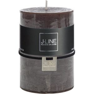 J-Line cilinderkaars - zwart - 48U - medium - 6 stuks