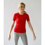 JUSS7 Sportswear - Sport en Hardloop T-shirt Dames Shortsleeve - Red - M