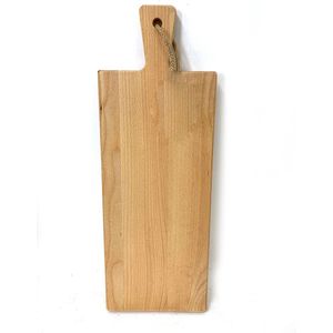 Grote borrelplank/tapasplank. Beuken houten borrelplank - snijplank - kaasplank - hapjesplank - serveerplank - broodplank. MAAT LARGE - 20x56cm, snijvlak 20x46cm