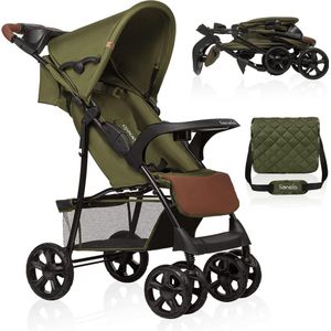 LIONELO Emma Plus Lichtgewicht Buggy tot 15 kg, Kinderwagen van ca. 6 maanden tot ca. 3 jaar, Wandelwagen met 5-punts Veiligheidsgordels, Rugleuningverstelling tot Ligpositite, Snel Opvouwsysteem