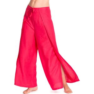 PANASIAM luchtige wikkelbroek effen, zachte zomerbroek, elegante culottes