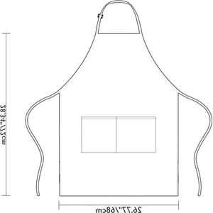 Set of 2 Women's Kitchen Aprons - Cooking and Baking Apron with Pocket - Cotton Linen - Ideal for Painting and Housework