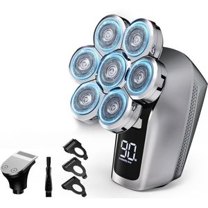 JMZR® Skull Shaver - Scheerapparaat Mannen - Bodygroomer - Trimmer - Zilver