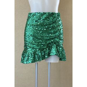 Regina | Sequin Skirt, Groen, Maat M