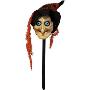 Fjesta© Halloween heks op stok - 54cm