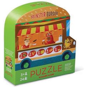 Crocodile Creek dubbelzijdige puzzel Food Truck - 24 stukjes