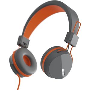 Hama 00184046 hoofdtelefoon/headset Bedraad Hoofdband Oproepen/muziek Grijs, Oranje