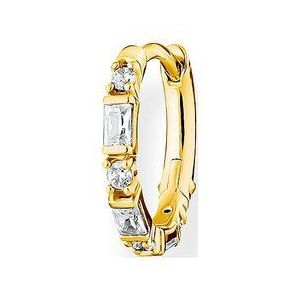 Thomas Sabo Dames-Enkel Oorbellen 925 Zilver Kleur steen One Size Goud 32017894