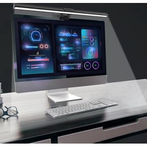 StayPowered Monitor Lamp Bar - Optimaal Werkcomfort en Oogzorg - Ruimtebesparend - 3 Lichtmodi - 9 Helderheidsniveaus - Geheugenfunctie - Eenvoudige Installatie - Flikkervrij - Zwart - Levering Sneller dan Aangegeven!