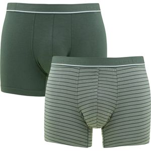 CECEBA 2P bamboe boxers stripe groen - XXL