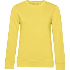 Organic Inspire Crew Neck Sweater Women B&C Collectie Yellow Fizz/Geel maat S