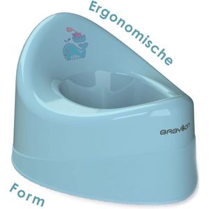 Kinderpotje Shell, antislip kindertoilet, kindertoilet, nachtpot voor kinderen/wc-bril, potje meisjes, anatomis kinderpotje jongens, babyaccessoires Blauw