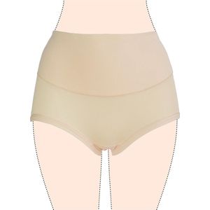 Dames slip 3 pack hoog model beige L