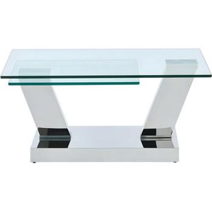 OYRUS - Salontafel - Gehard Glas - Metaal - Draaiblad