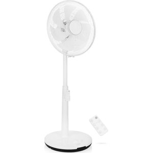 Ventilatoren - Princess 358450 Fluisterstille Statiefventilator; Wit; Timerfunctie; Fan; Slimme ventilator; Afstandsbediening en App bestuurbaar; Energiezuinige koeling