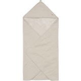 Jollein - Badcape 75x75cm - Baby Handdoek met Badcape, Omslagdoek, Badponcho - Soft Waves - Nougat