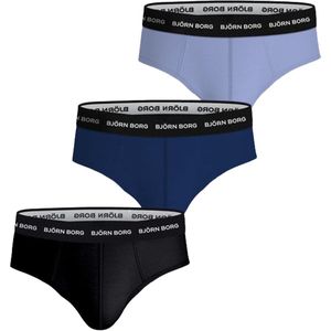 Bjorn Borg 3-pak Heren slips - Blue Spring - S - Blauw
