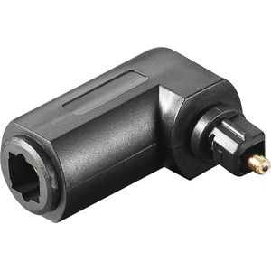 Haakse digitale optische Toslink audio adapter / zwart