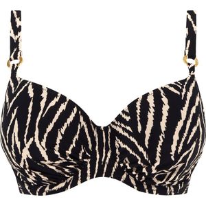 Fantasie SILHOUETTE ISLAND UW GATHERED FULL CUP BIKINI TOP Dames Bikinitopje - Monochrome - Maat 70F