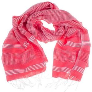 Hamamdoek BeachFun Coral 180x90cm - 180x90cm coral - dun strandlaken - sneldrogende handdoeken - saunadoek - omslagdoek