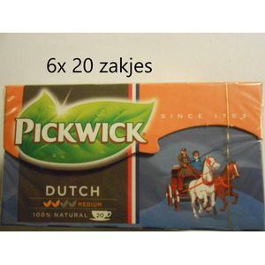 Pickwick thee - Dutch - multipak 6x 20 zakjes