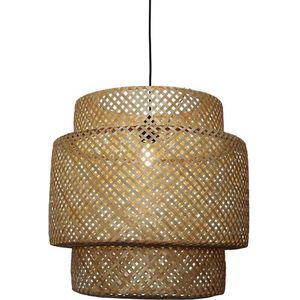 Bamboe hanglamp Santi - ronde bamboe hanglamp - 4Shine