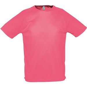 SOLS Heren Sportief T-Shirt met korte mouwen Performance (Neon-koraal)