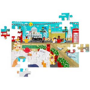 Bigjigs Houten Londen Stad Vloerpuzzel, 48st.