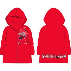Regenjas kind rood Spiderman maat 116/122