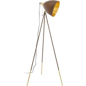 EGLO Chester 1 Vloerlamp - E27 - 149,5 cm - Roest/Goud