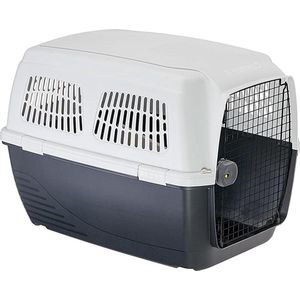 CLIPPER 6 IATA Goedgekeurde Hondentransportbox - Grote Hondendrager - 45 kg - Vliegtuig Auto Trein - 93 x 65 x 68 cm - Stalen Deur - Veilige Sluiting Hondenbench