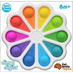 Fidget Toys - Dimple Digits XL - Simple Dimple XL - Popit XL - Flower - Bloem - Wit