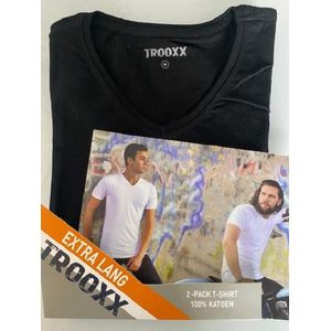Trooxx T-shirt 6-Pack Extra Long - V- Neck - Black - S