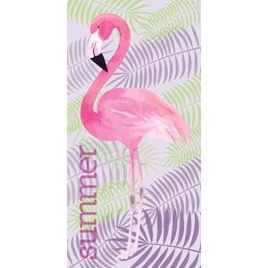 Flamingo Strandlaken Summer - 70 x 140 cm - Katoen