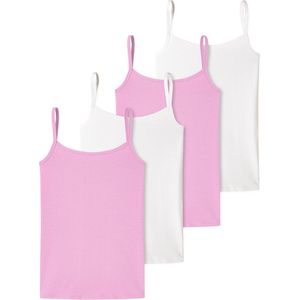 Schiesser Meisjes spaghettitop 4 pack 95/5 Organic Cotton