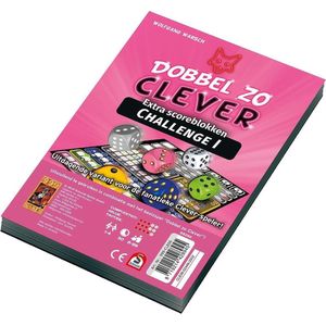 999 Games Dobbel zo Clever Challenge Scoreblok - Dobbelspel - 8+ - 1-4 spelers - 20 minuten speeltijd
