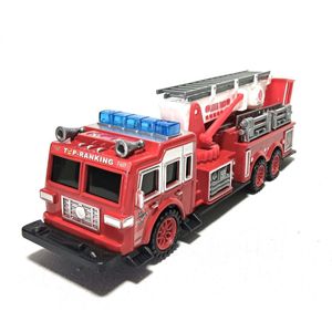 brandweer truck brandweer auto ladderwagen met licht en geluid rijdt en draait Fire Truck - Brandweerwagen