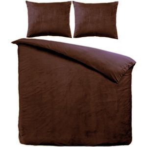 Beau Maison Velvet Dekbedovertrek Coffee Brown 140x200/220 cm + 1 kussensloop