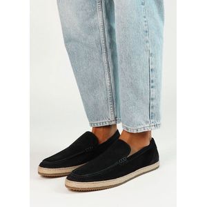 Sacha - Heren - Donkerblauwe suède loafers - Maat 45